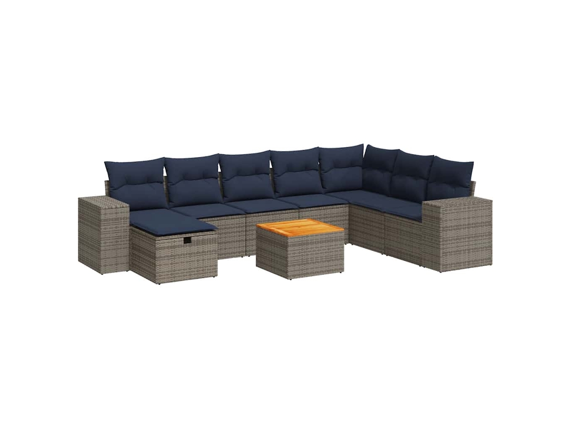 Garden Sofa Set, Garden Sofa Sets Vidaxl Cinzeto Rattan / Vime (n/a)