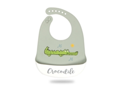 Babete de Silicone Ultrafino e Impermeável para Bebés Crocodilo XIAOMOYU