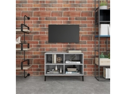 Vidaxl Móvel De Tv Com Pernas De Metal 69,5x30x50 Cm Cinzento Sonoma