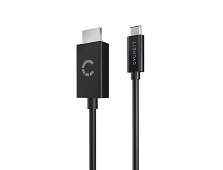 Cabo CYGNETT Unite Usb-C para Conector Hdmi 4K-60Hz 1 8M Preto Fa