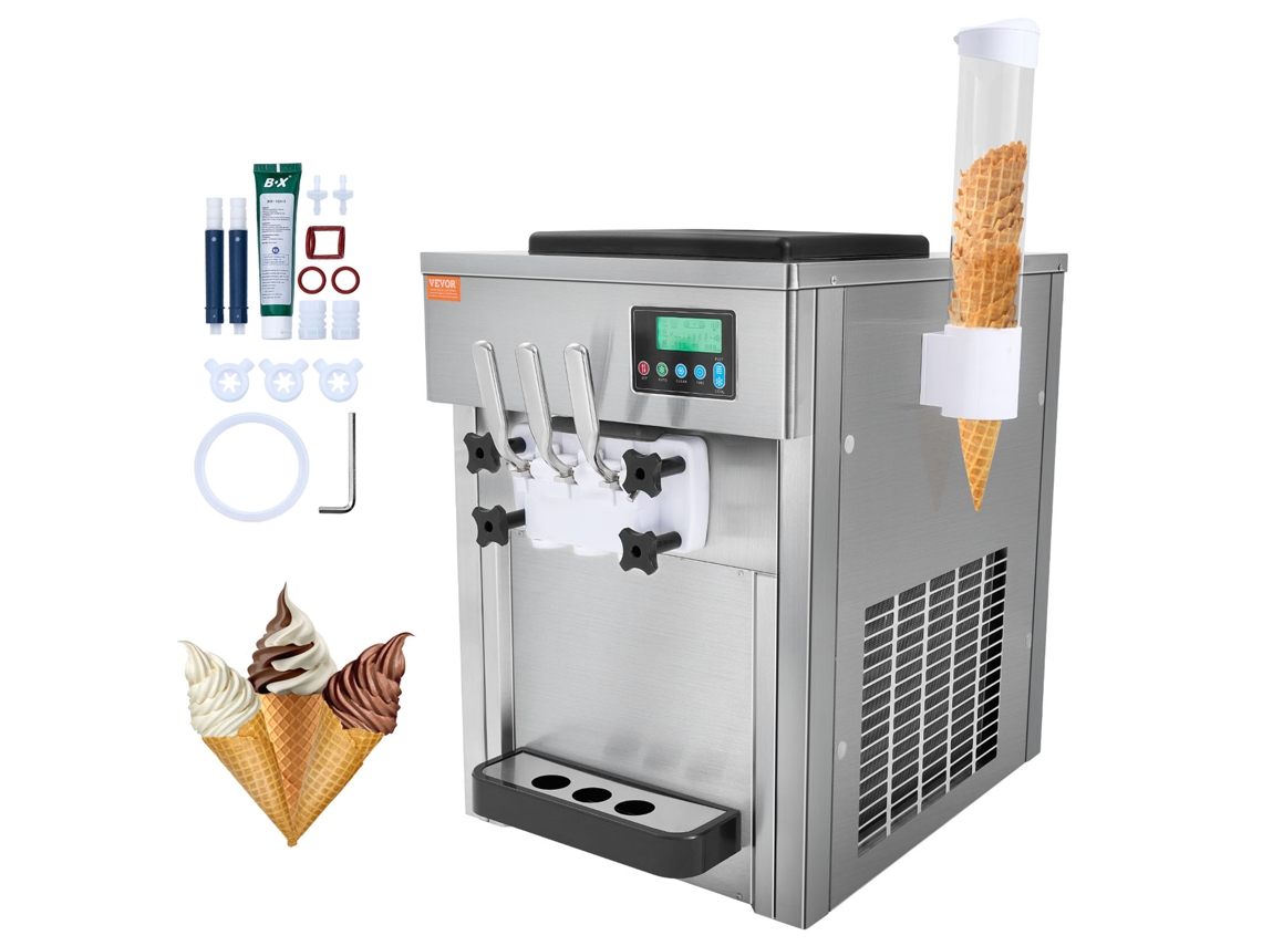 Bancada Macia Comercial Do Sabor Do Rendimento 3 Da Máquina 20L/H Do Gelado Do Saque de VEVOR