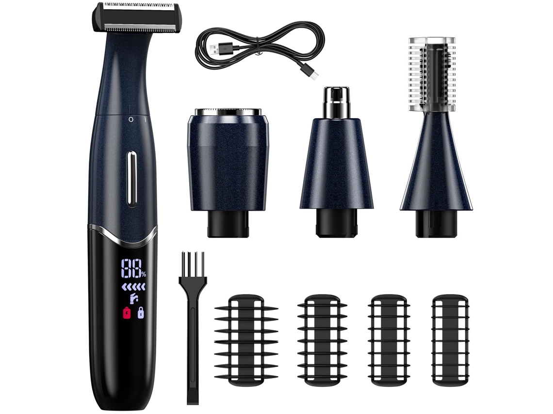 Lurelia Depilador Elétrico 568-3a Verde, 4 Em 1, Usb, Portátil, 220 G, Corpo Inteiro