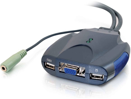TruLink 2-Port VGA and USB Micro KVM com Audio - Chave de KVM / áudio - 2 x KVM / áudio - 1 utilizador local - desktop