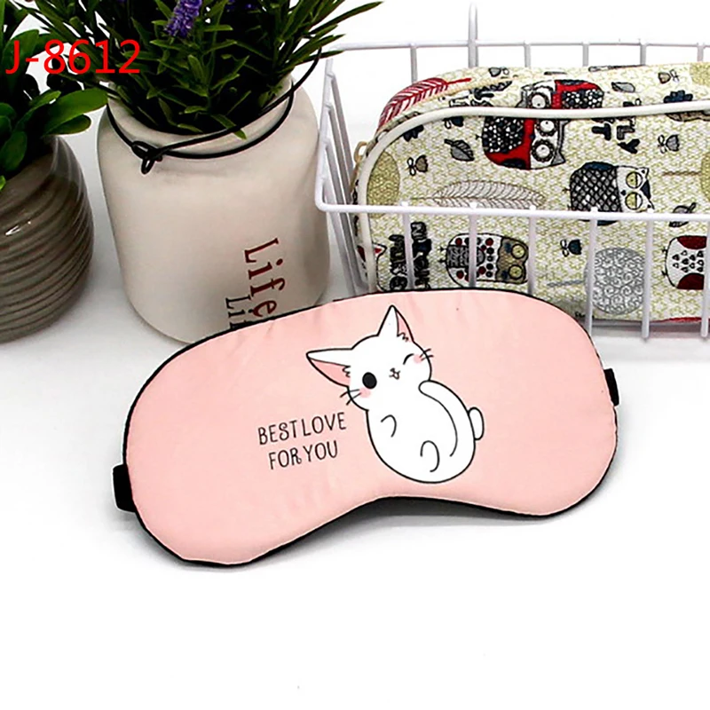 1 Unidade de Máscara de Dormir de Algodão com Desenho Animado Encantador para os Olhos, Ideal para Viagens AQUAFORGE
