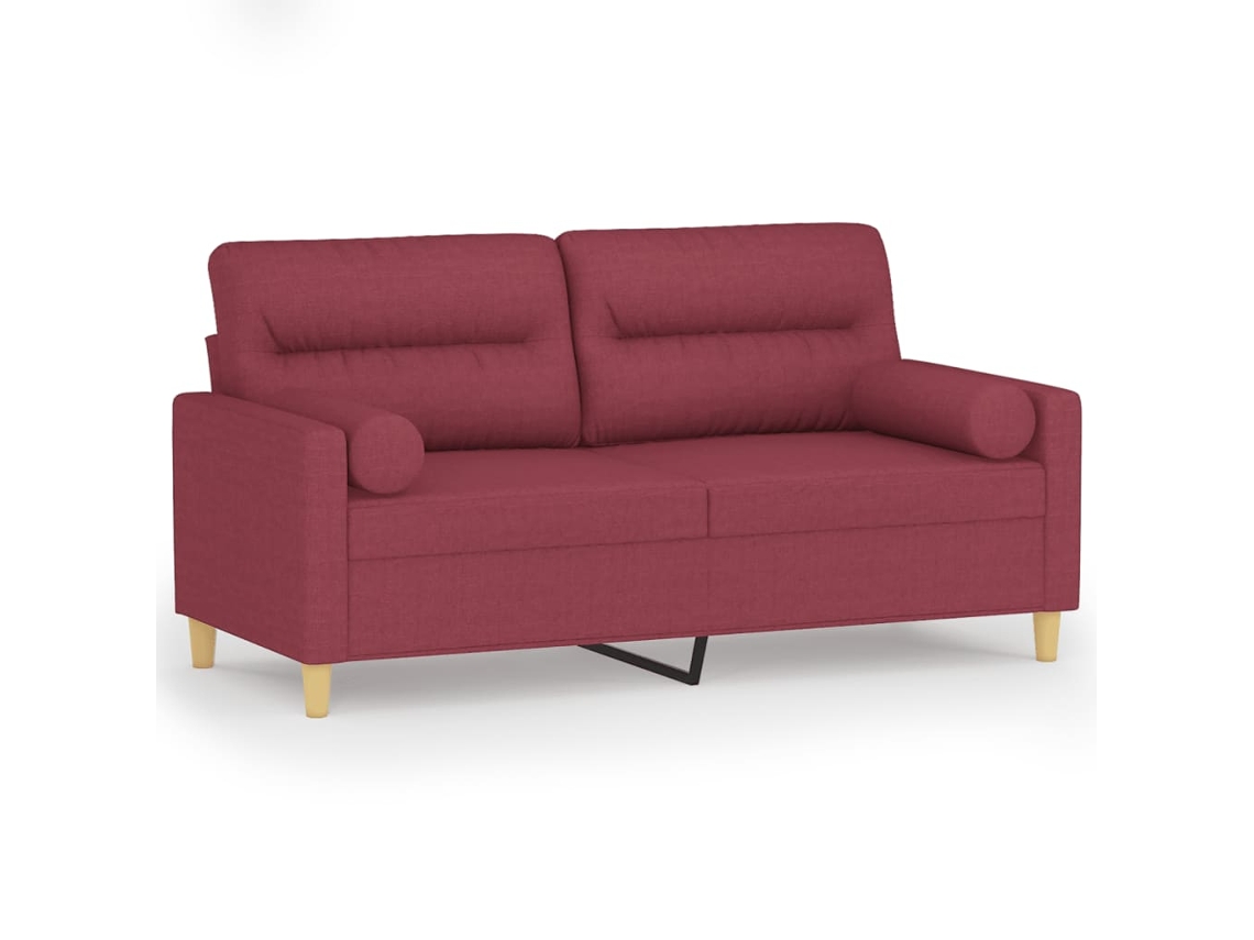 2-seater Sofa, 2-seater Sofas Vidaxl Vermelho Tecido (n/a)