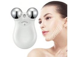 Massageador Facial Ems De Microcorrente, Com Duas Cabeças De Massagem Em Aço Inoxidável E Aparelho De Beleza Com Terapia De Radiofrequência.