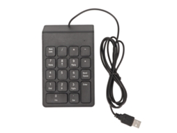 Teclado Numérico Com Fio 18 Teclas Ergonomico Plug And Play Silencioso Mini Para Pc Notebook Desktop 1 Peça
