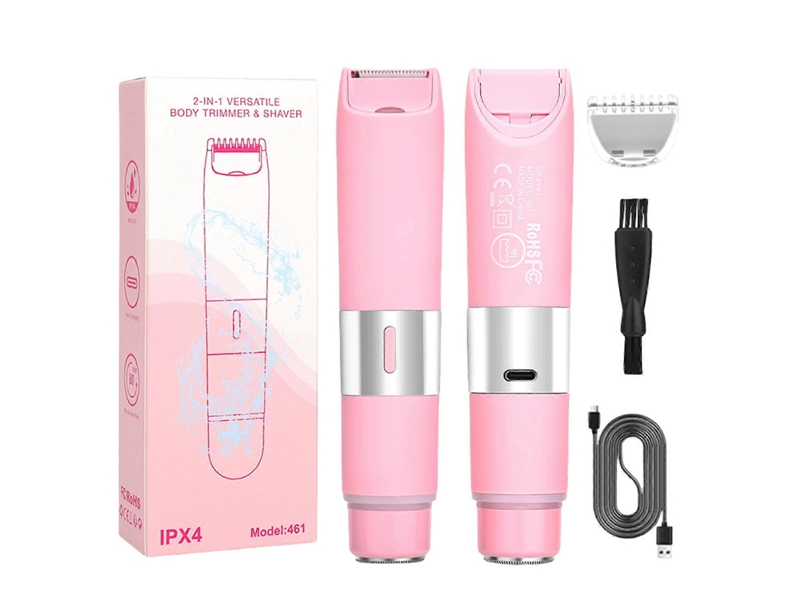 Depilador Elétrico Lavável Para Mulheres, Eficaz, Texturizado Em Abs, Rosa Ly Ebike