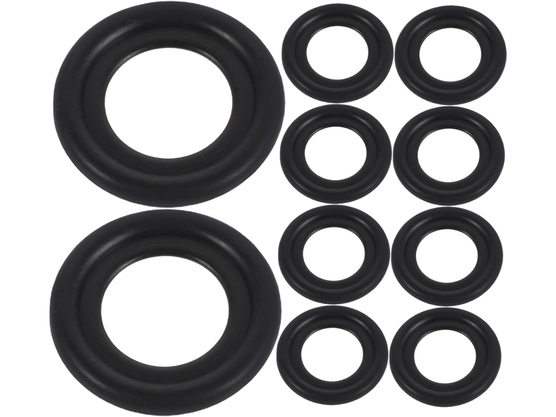 Kit com 10 rodas de vedação para bujão de drenagem de óleo automotivo