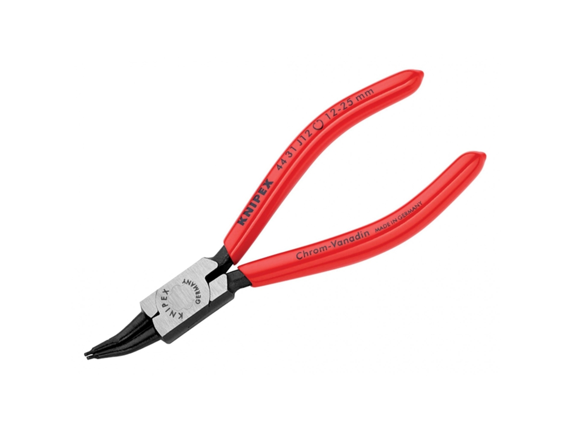 Alicate Para Anéis De Retenção Curvos Internos Knipex 44 31 45 12-25mm J12 Multicolorido -aquaforge