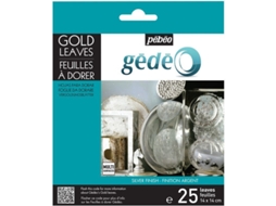 25 Folhas de Ouro Dourado 14x14 cm Pébéo