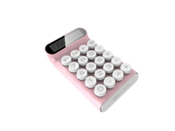 2026 calculadora Portátil Mecânica com Teclado e Tela Lcd de 10 Dígitos Cor Rosa