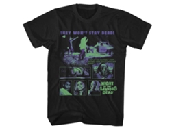 Rockinstone Night Of The Living Dead Notld Zombies And Truck Black T-shirt Size:m