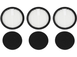 Kit Com 3 Filtros Hepa Laváveis Para Aspirador De Pó Sem Fio Huhuba