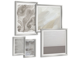 Conjunto De Pinturas Padrões Abstratos Industriais Espelharte (5 Peças)