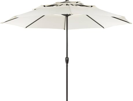 Guarda-Sol BELIANI de Jardim 285 cm Creme Claro Bibione