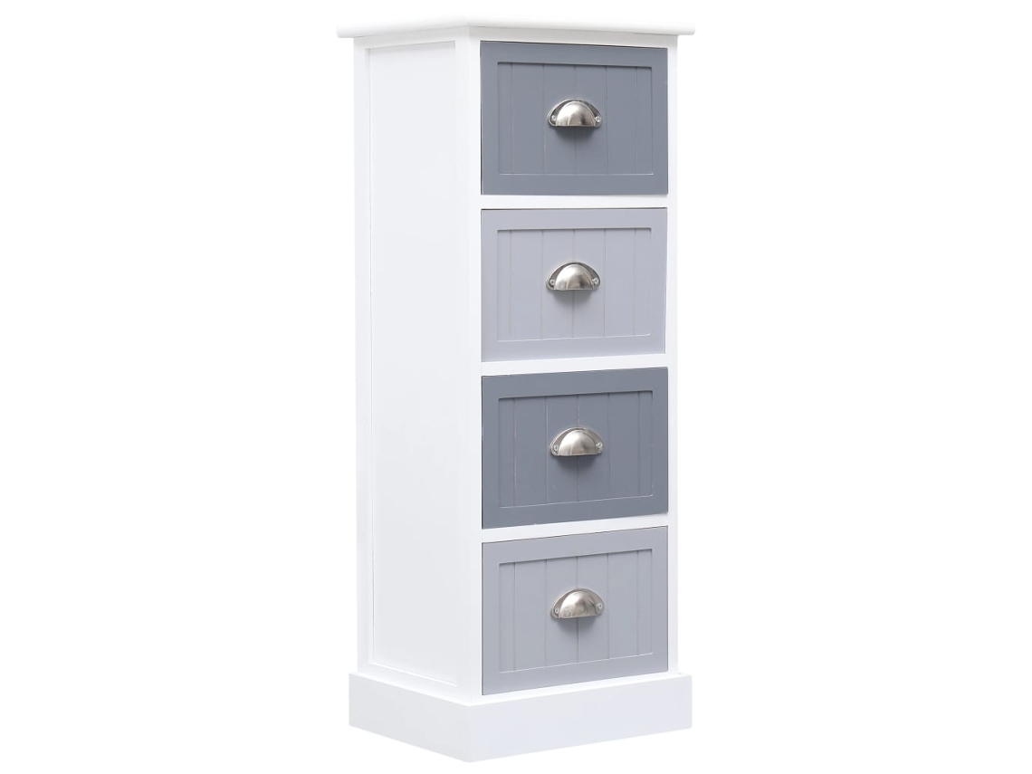 Side Cabinet, Side Cabinets Vidaxl Branco Madeira (35 X 30 X 90 Cm)