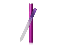 Lima de unhas degradê de 14 cm para esmalte, manicure e pedicure, com superfície lisa e cores vibrantes.