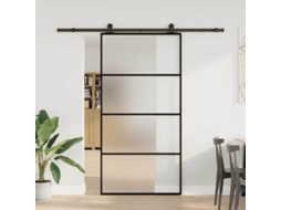 Porta Deslizante com Conjunto de Ferragens 102,5x205cm Vidro Esgotado Alumínio MAISON EXCLUSIVE