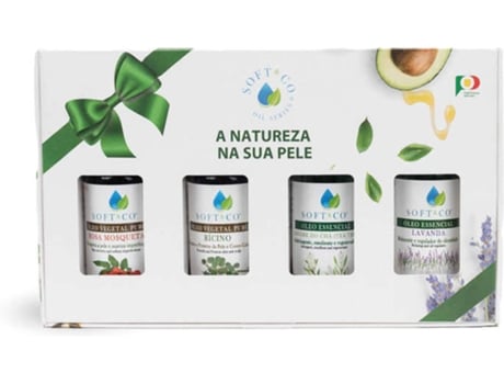Coffret Óleos Vegetais e Essenciais SOFT&CO (4 x 40 ml)