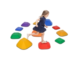 Pedras De Equilíbrio Crianças 11 Peças, Antiderrapantes, Plástico Multicolorido, Desenvolvimento Motor/obstáculos-pt