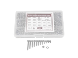 Kit De Parafusos Sorandy M3, Tamanho Padrão, Em Aço Inoxidável 304, Com Porcas E Arruelas Sextavadas Conjunto Completo