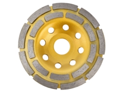 Disco de desbaste diamantado de dupla carreira para concreto, granito e mármore, 115 mm