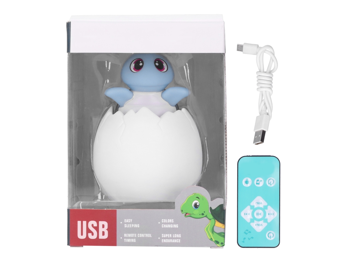 Primerox luz Noturna de Impressão 3d Tartaruga Marinho com Controle Remoto e Música Usb Carregável