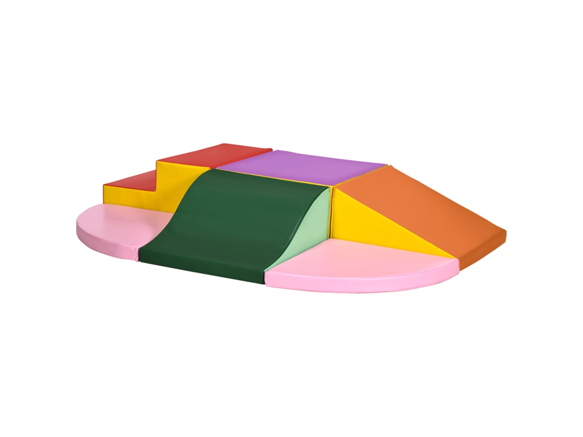 Blocos de Espuma para Crianças 150x100x24cm, Multicor (6 Peças, Educativo, Construção 18 36 Meses)