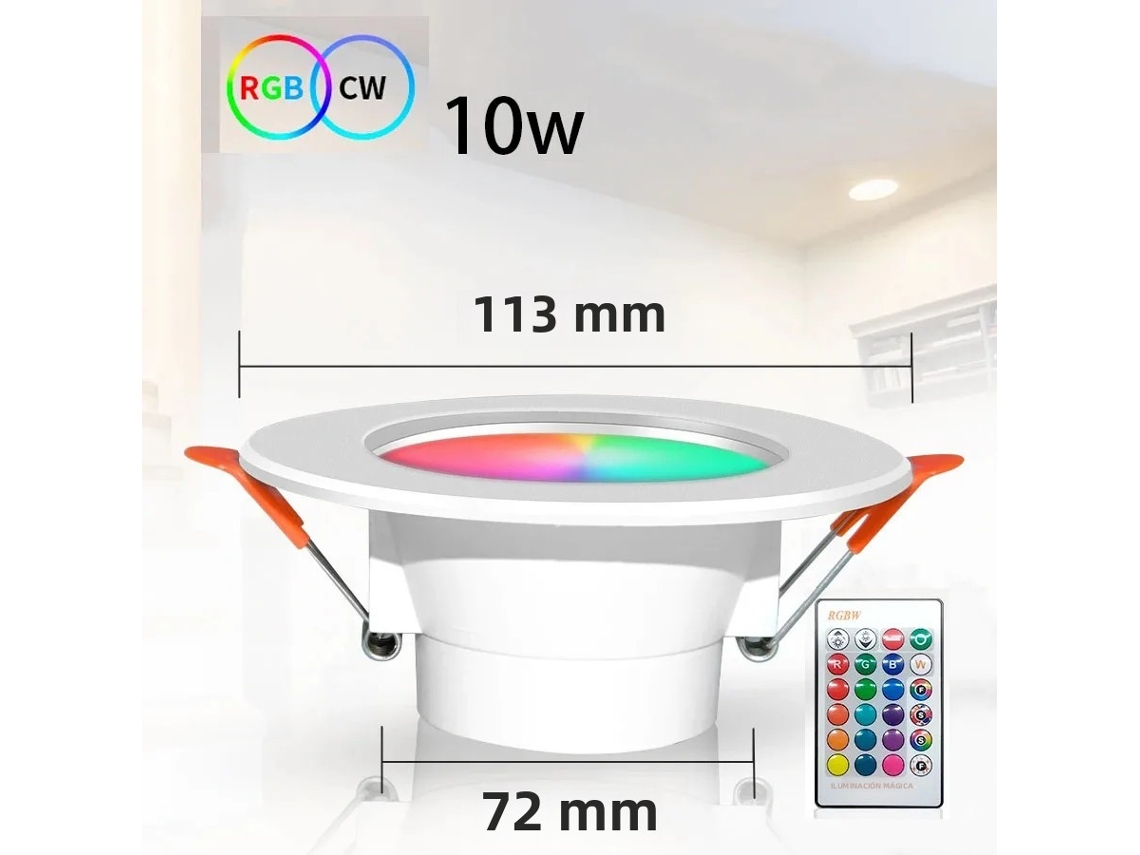 Luminária De Teto Led Inteligente Graffiti Com Bluetooth, Redonda/retangular, 10w, Compatível Com Aplicativo.