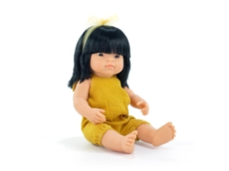 Boneca Miniland Menina Asiática 38cm Boneca De Brinquedo Educativa
