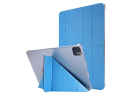 Capa de couro com textura de seda e deformação horizontal Webake para iPad Pro 11 (2020) com suporte triplo