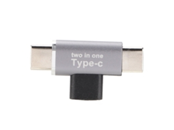 Raum-adaptador 2 Em 1 Type-c Fêmea Para Micro Macho Para Celular Iphone Type-c Acessório De Upgrade (interface Dupla Type-c)