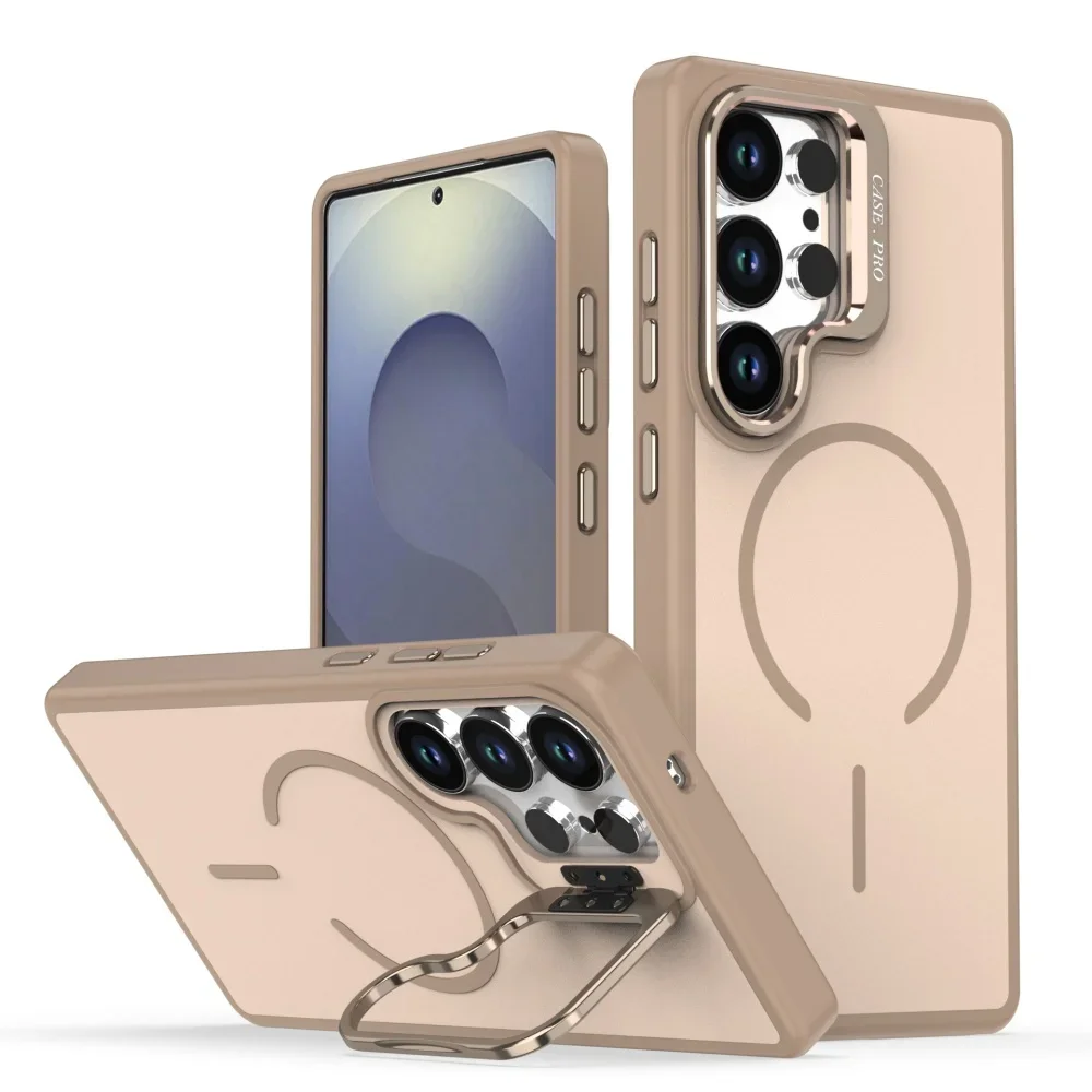 Capa Protetora Magnética Magsafe Para Samsung (galaxy A54, Dourada)