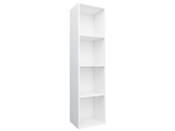 Book Cabinet, Book Cabinets Vidaxl Branco Madeira Processada (36 X 30 X 143 Cm)