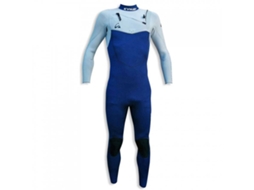 Fato Neoprene Manga Comprida Zip Tórax Surf Ultra Stretch Azul Mkynay