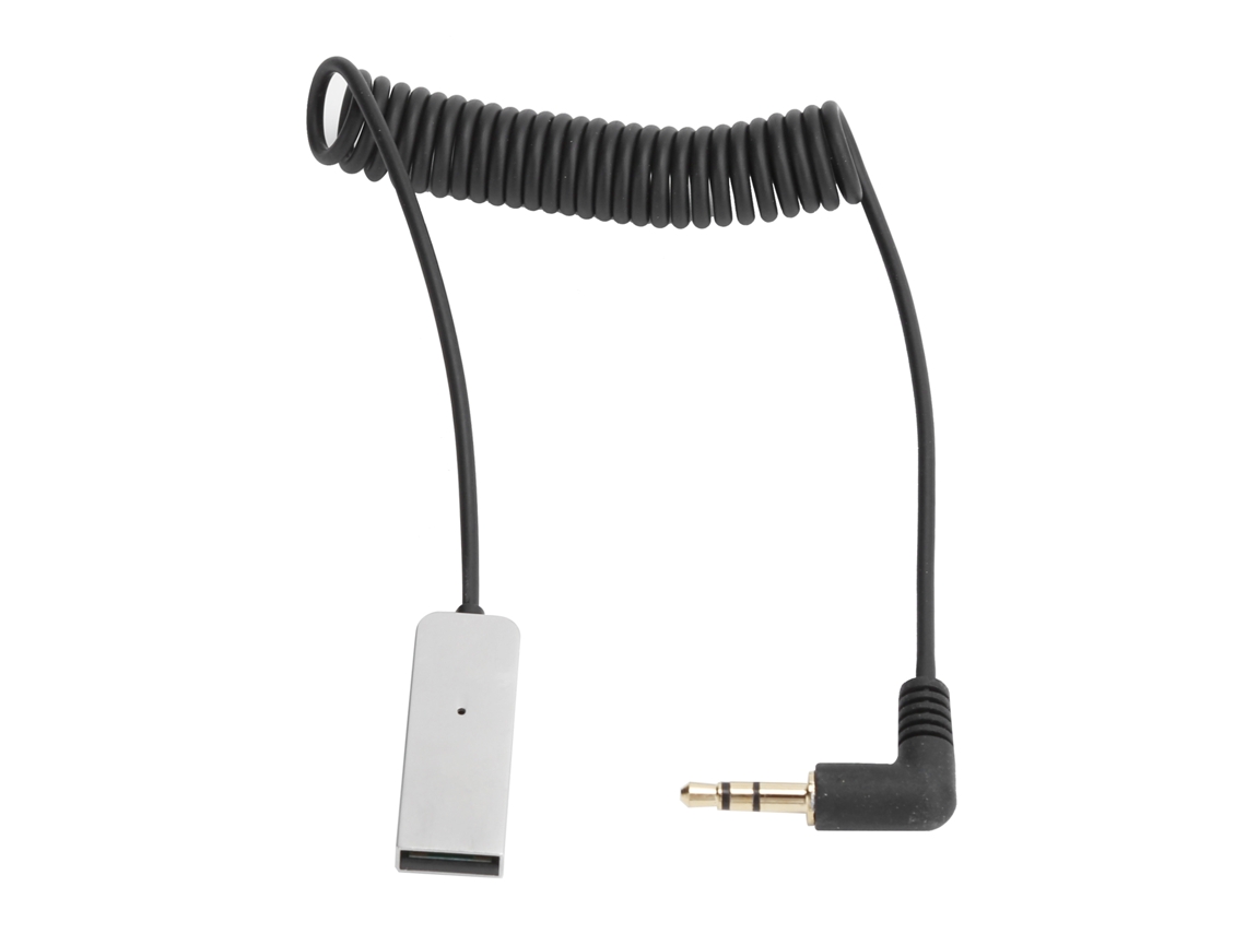 Adaptador Bluetooth 5.0 USB/aux 3.5mm Carro/casa Cabo 1m Preto | S/MARCA