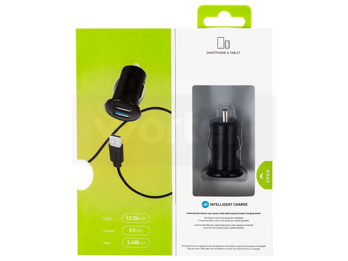 Carregador SBS 2xUSB 2000