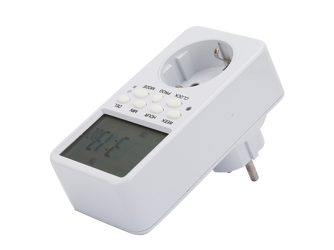 Interruptor De Timer Programável Com Display Digital 7 Dias