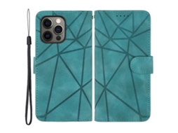 Capa Para Iphone 15 Pro Pele Sintética Verde