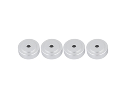 Peças De Pés De Alumínio Para Amplificador Absorventes De Impacto 20*8mm Prata