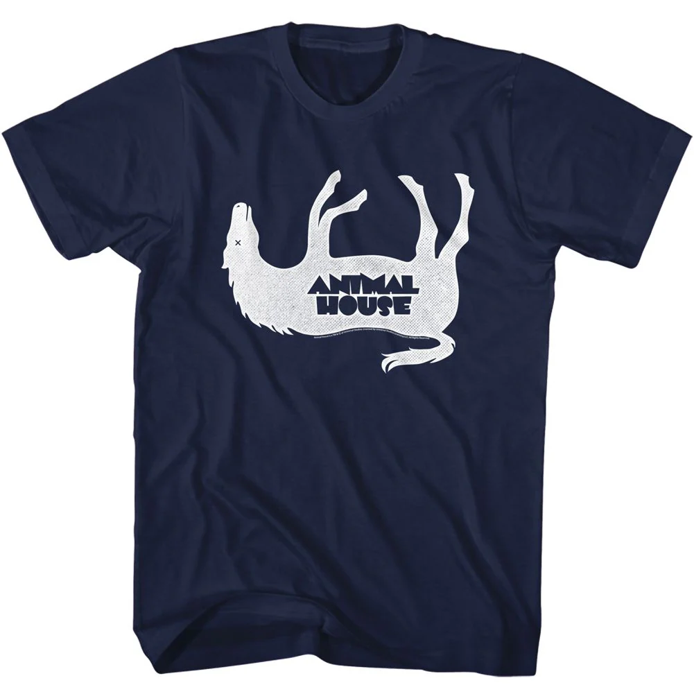 Unisex Adult T-shirt Rockinstone Animal House Movie Horsey Navy Sizexxl