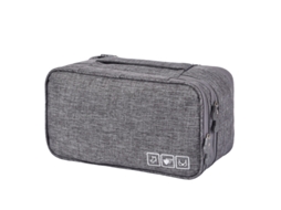 Organizador de Viagem BRILVIBERA para roupa íntima, cinza, grande capacidade