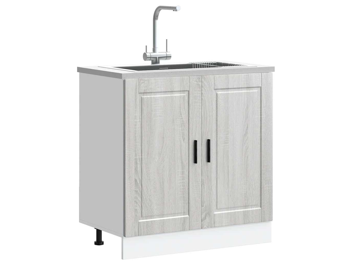 Vidaxl Armário Base Para Lavatório "porto" Cinzento Sonoma