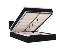 Ottoman Bed Frame, Ottoman Bed Frames Vidaxl Preto Tecido (140 X 200 Cm)