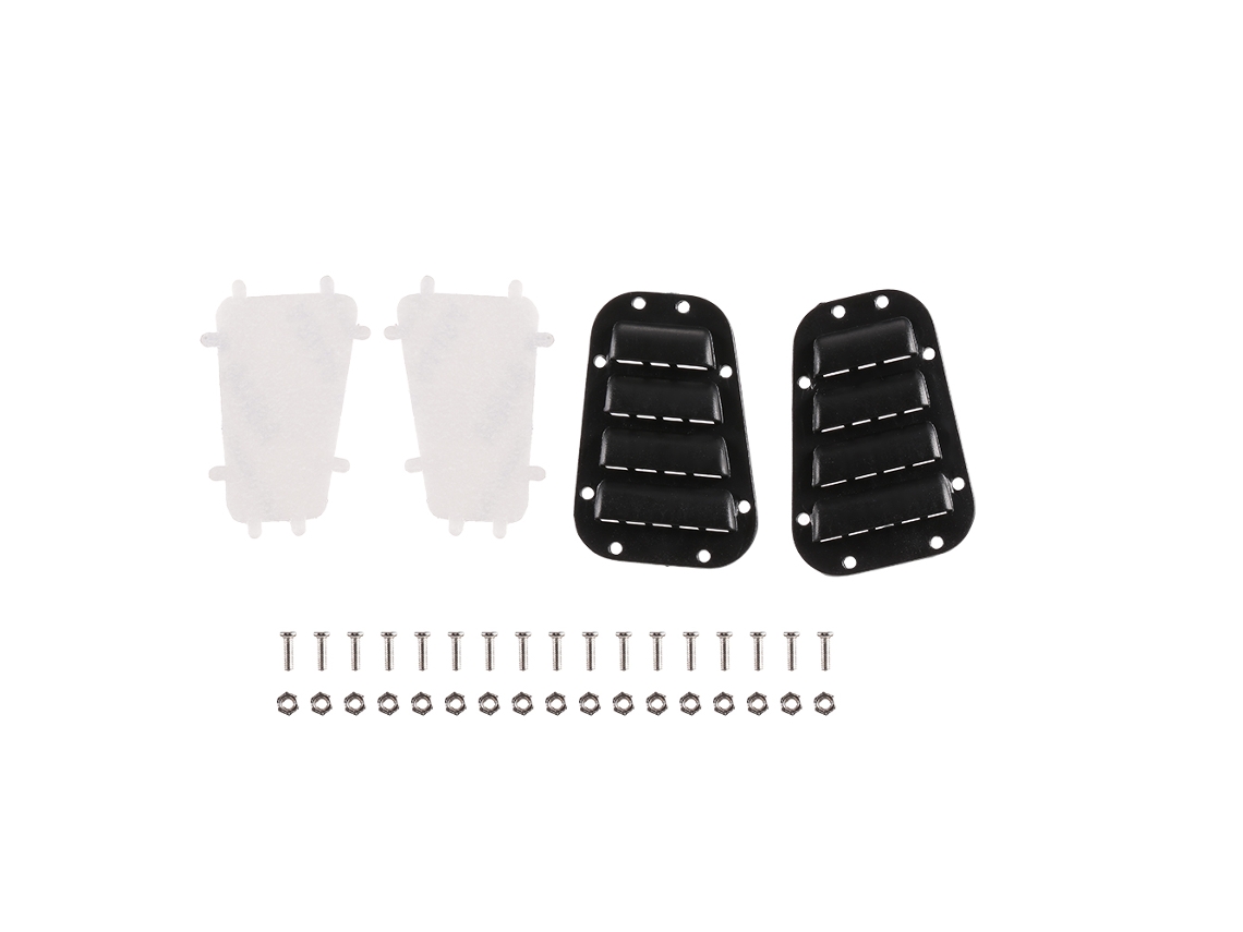 Kit Capa Grade De Entrada, Dobradiças, Maçanetas E Espelho Retrovisor Para Crawler Rc 1/10 Traxxas Trx-4