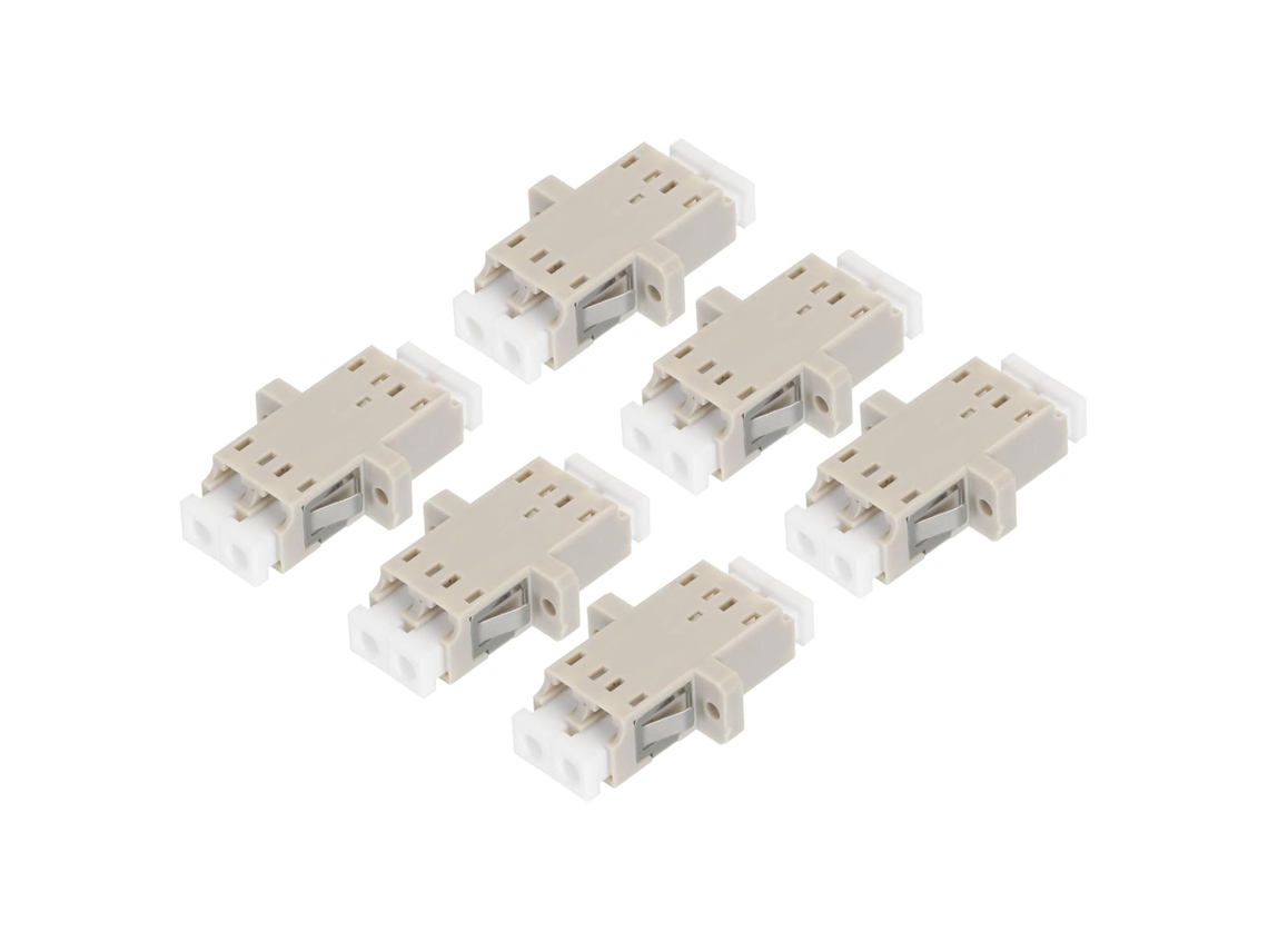 Acoplador De Fibra Óptica Lc Para Lc/upc, Adaptador Duplex Multimodo, Lc Lc/upc, Para Conector De Rede De Internet, 6 Unidades Aquaforge