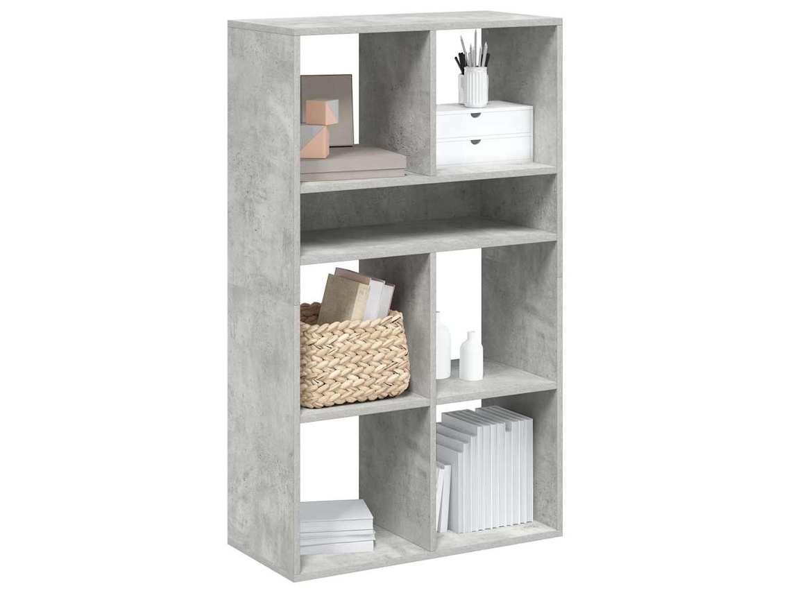 Vidaxl Estante Cinzento Cimento 66x31x112 Cm Derivados De Madeira