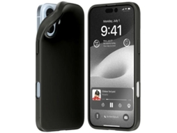 Capa Gentil para iPhone 16 Plus MERCURY Pele Sintética Preto