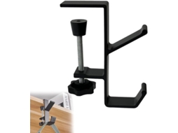 Suporte De Mesa Compacto Para Bolsas E Chapéus, Gancho Giratório Para Fones De Ouvido, Ideal Para Escritórios E